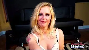 Petite Blonde Mya Hairy Pussy Sloppy Deepthroat Blowjob Passionate Heat!