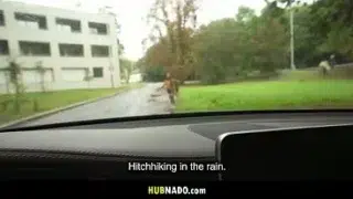 Rainy Day Adventure with a Playful Hitchhiker in Prague