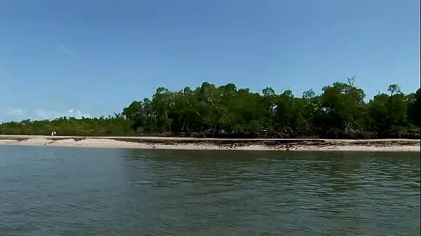 Sexy redhead girl fucked at the beach by the sea