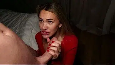 She said “one quick round” then took my dick deep and rode me like crazy on the bed