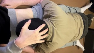 Straight friend uses my mouth