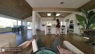 VRB Trans: Sexy Shemale Fucks Doggy in Glasses