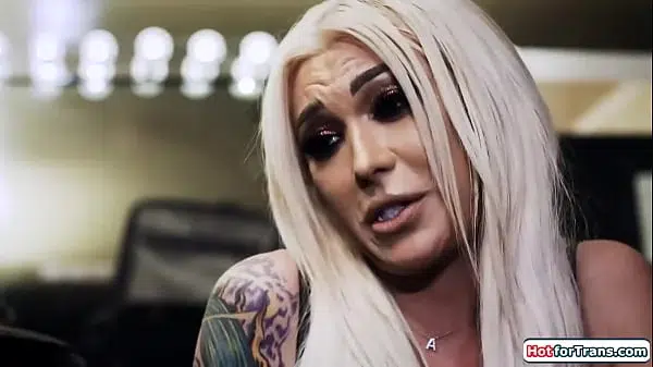 Wife joins her guy and tgirl Aubrey Kate