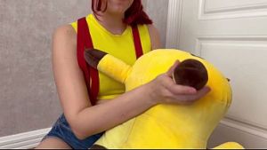 Cute Anime Girl Gives Juicy Blowjob With Ahegao