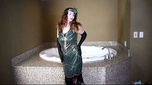 Violet Spice flapper suck black dick