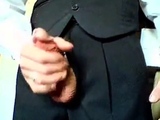 Amateur Daddy Stroking Hard in a Suit