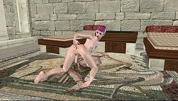 Beautiful Shemale Fingers Ass Doggy Style 3D Cartoon Hentai