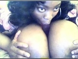 Big Black BBW Amateur with Huge Tits on Webcam