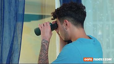 Brandy Salazar’s stepson never imagined that his innocent birdwatching hobby would lead to super-steamy xxx porn with Brandy, a MILF with a bald pussy.