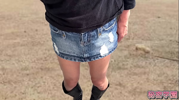 Climax with anal vibrator Me in miniskirt boots Anal toy SecretGakuen