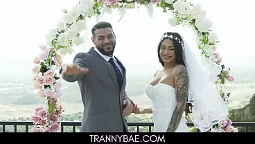 Hot Latina Shemale Bride Analed On Her Wedding Night