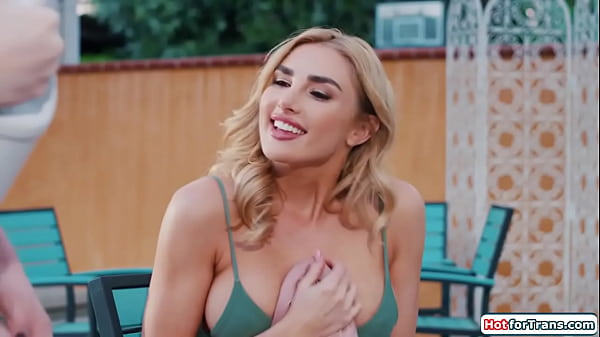 HotforTrans.com – Tgirls give busty lady happy end massage