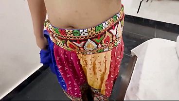 Indian step sister was convinced by giving her a gift for boor chudai