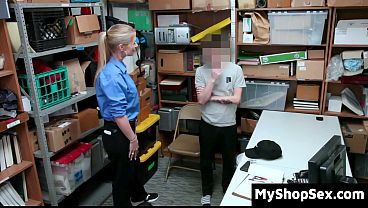 Male Suspect Gets Caught with Stolen Goods in His Shoe and Has to Bend Over for The Milf Officer – Myshopsex