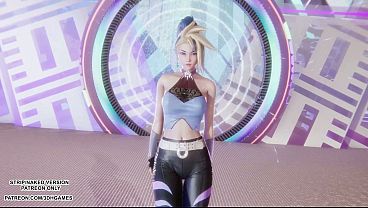 [MMD]  Aespa – Drama – Akali Sexy Kpop Dance League of Legends Hentai Uncensored 4K 60FPS