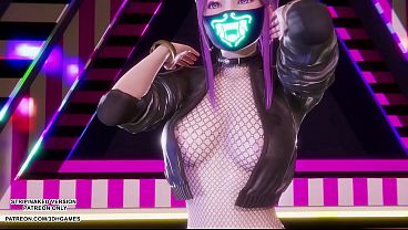 [MMD]  BABYMONSTER – FOREVER – Ahri, Akali, Evelynn Sexy Kpop Dance League of Legends Hentai Uncensored 4K 60FPS