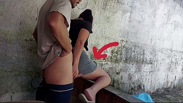 My wife went out and the hot, short maid grabbed my penis and put it inside her in the yard