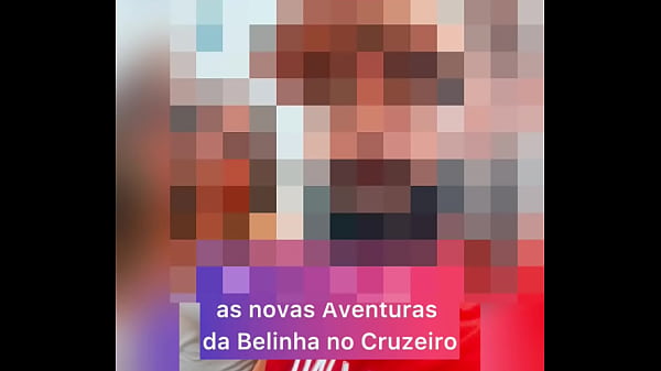Na viagem de Cruzeiro, em alto mar, Belinha deu muito pra três comedores
