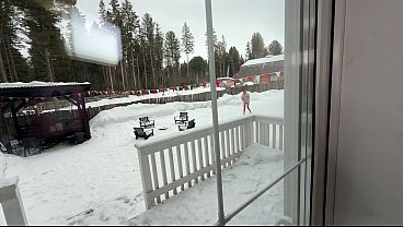 Naughty chick in red plaid skirt gets her tight pussy destroyed by tattooed stud