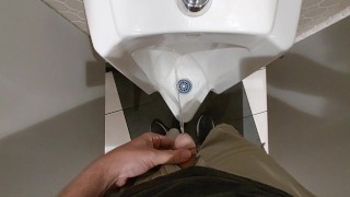 Pissing at a Urinal in a Public Restroom Compilation