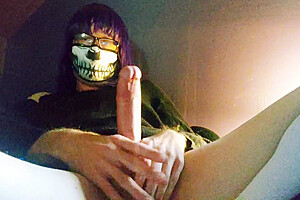 Raven Letrap Strokes Her Cock And