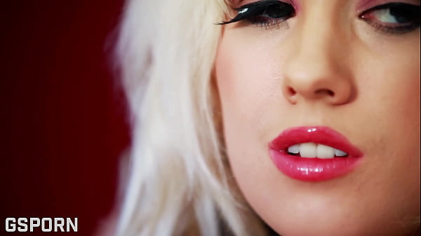 Sensual big tits blonde girl masturbating with hot dildo her wet pussy