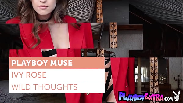 Skinny all natural muse Ivy Rose reveals her hairy pussy for Playboy