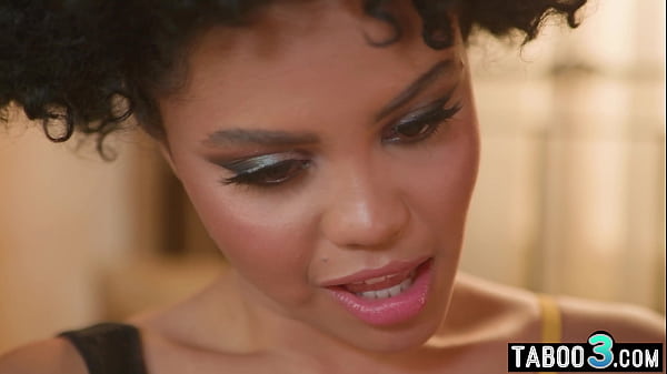 Small titted black slut masturbated and fucked in the ass by her lover