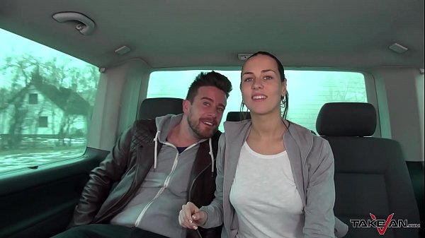 Takevan Mea Melone & Wendy Moon convince nice babe to come with them with van
