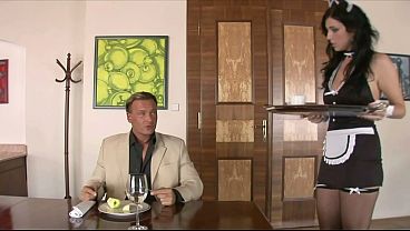 This beautiful babe is a perfect maid; she serves excellently and fucks even better