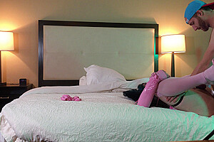 Trans Woman In Chastity Fucked Missionary