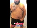 Fat Bear Stroking His Big Cock