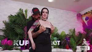Anna De Ville Licks Nade Nasty’s Load Off Her Big Tits!
