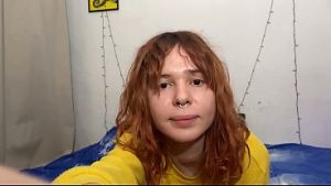 Elizabeth 22 Yr Old Redhead Big tits Uses Vibrator in Selfie