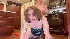 Kapri Sun – Tall Redhead Shemale Fucks Petite Femboi