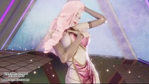 [MMD]  MINNIE – Cherry Sky – Seraphine Sexy Kpop Dance League of Legends Hentai Uncensored 4K 60FPS