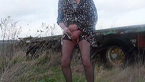 Urethral Sounding Outdoors Lingerie 8