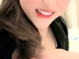 Emo teen on solo webcam masturbation