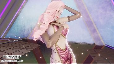 [MMD]  MINNIE – Cherry Sky – Seraphine Sexy Kpop Dance League of Legends Hentai Uncensored 4K 60FPS