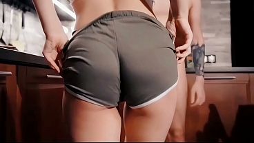 Sex in the kitchen with my hot cousin