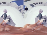 Two 3d cartoon cuties are ready for their bath